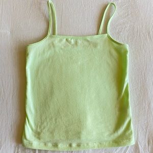 Lime green spaghetti strap